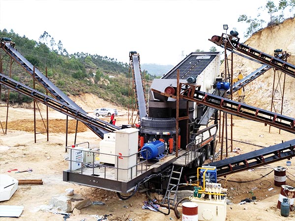 圓錐式移動(dòng)破碎站