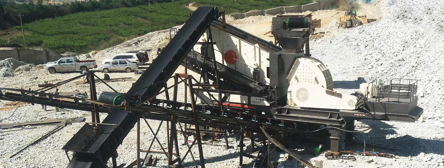 湖北孝感時產(chǎn)300噸青石移動破碎項(xiàng)目