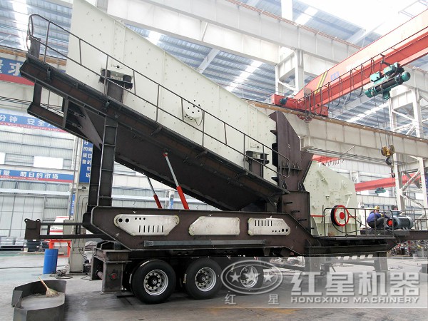 建筑垃圾移動粉碎機：配反擊破