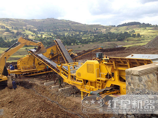 小型移動制砂設(shè)備現(xiàn)場圖