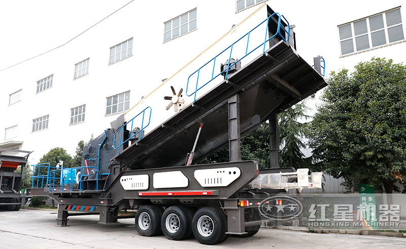 輪胎流動制砂機：配反擊式破碎機