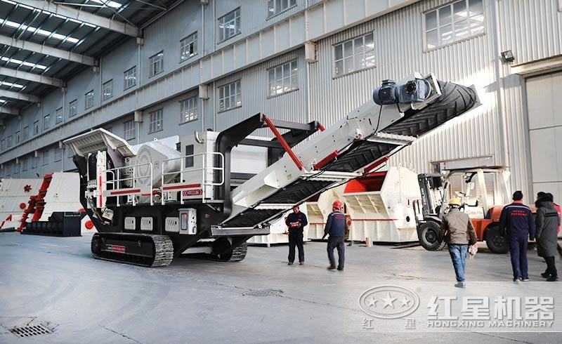 客戶到場參觀履帶式移動破并獲取技術(shù)咨詢