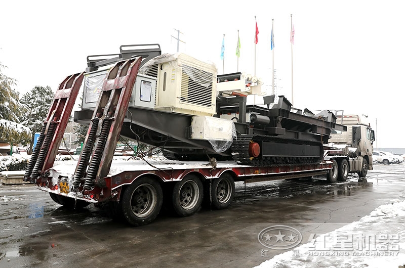 履帶液壓移動破碎機(jī)，預(yù)發(fā)貨到河南三門峽