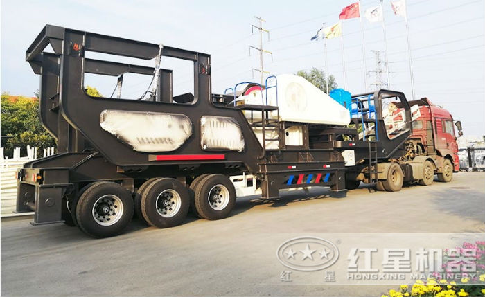 紅星移動破碎機(jī)發(fā)貨