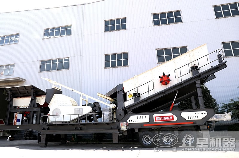 輪胎錘式石料加工設(shè)備，隨地移動，一次成型