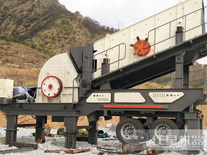 重錘式移動破碎機實現(xiàn)一次成型，成本低