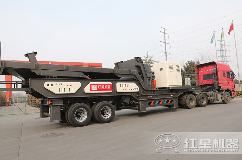 時產(chǎn)100噸移動式反擊破碎機發(fā)往廣西