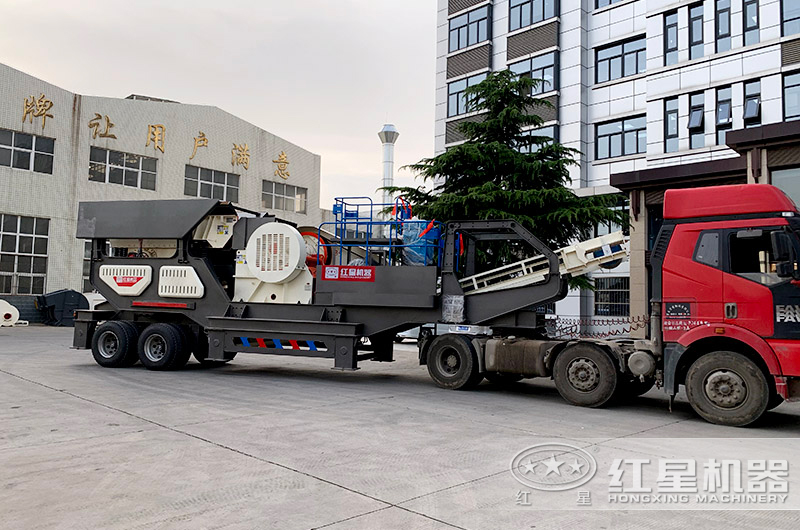 車載式移動(dòng)環(huán)保破碎制砂機(jī)